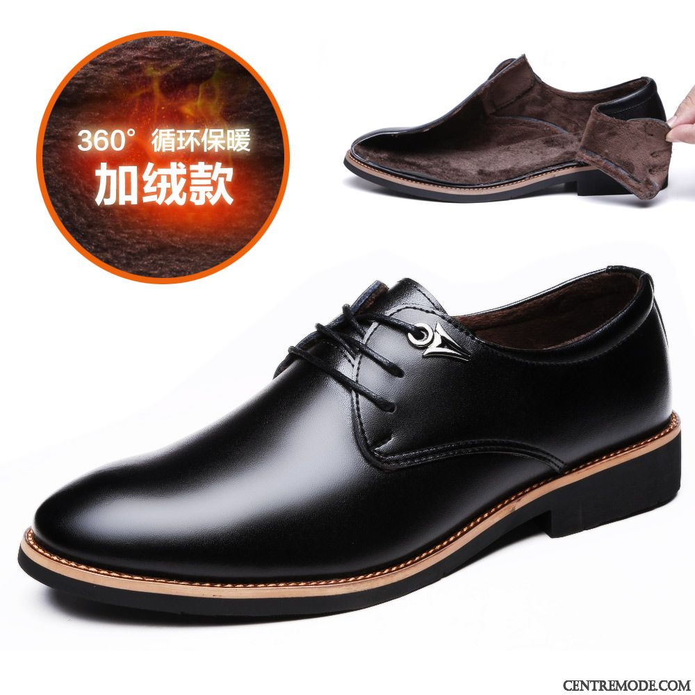 Derbies Fourrées Pas Cher Or Saumon, Boots En Cuir Homme Pas Cher