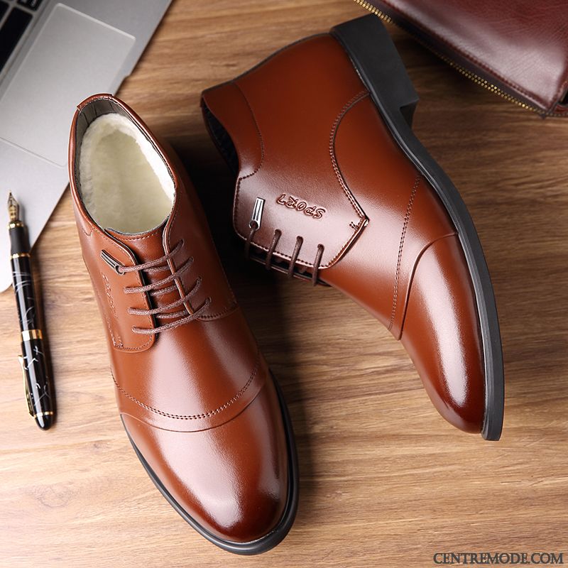 Derbies Homme Chauds Entreprise Hiver Renforcé Décontractée Chaussures En Coton