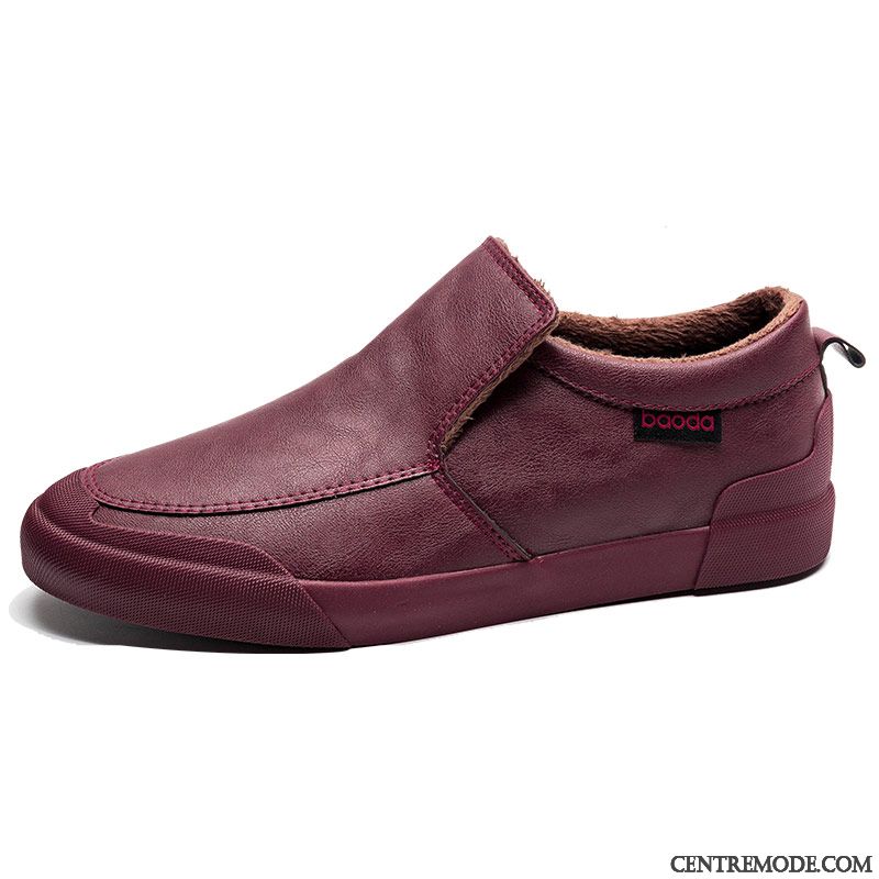 Derbies Homme Chaussures En Cuir Angleterre Tous Les Assortis Tendance Chaussures De Skate Décontractée Brun