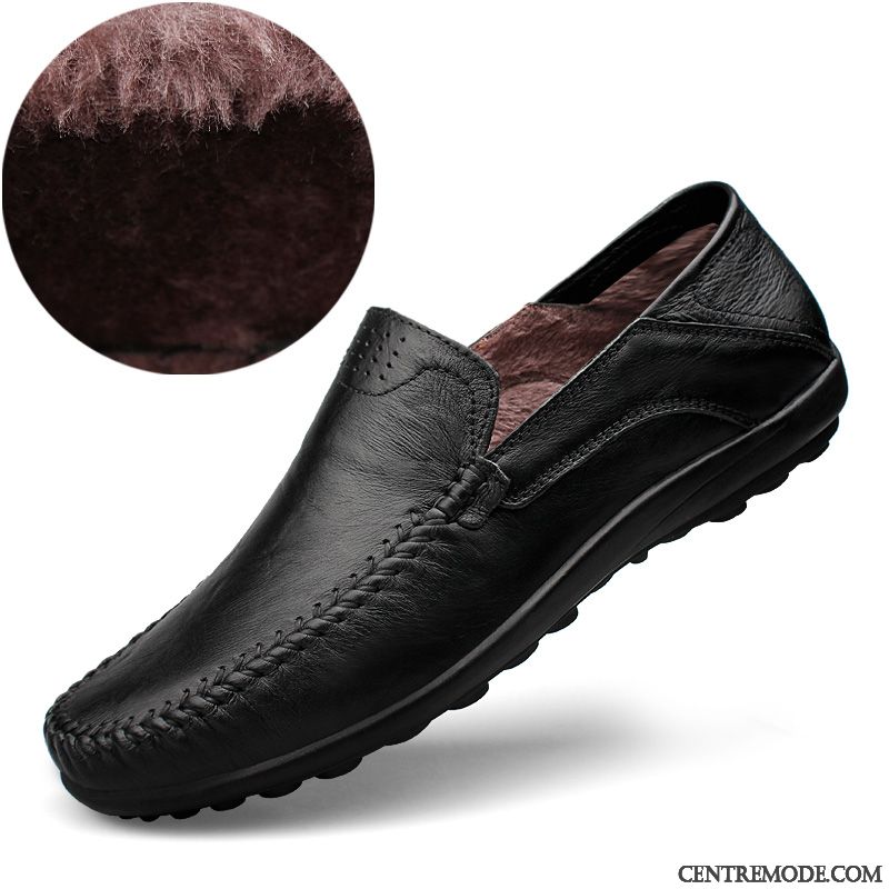 Derbies Homme Cuir Véritable Chaussures En Cuir Tendance Printemps Respirant Décontractée Rouge Marron