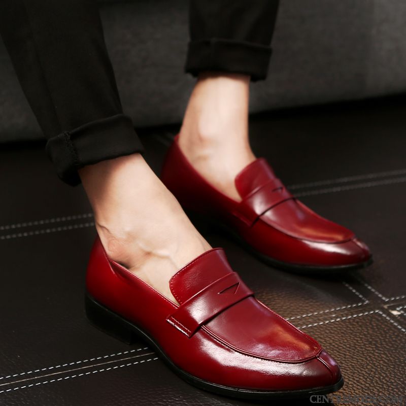 Derbies Homme De Boîtier Chaussures En Cuir Tendance Respirant Mode Été Brun