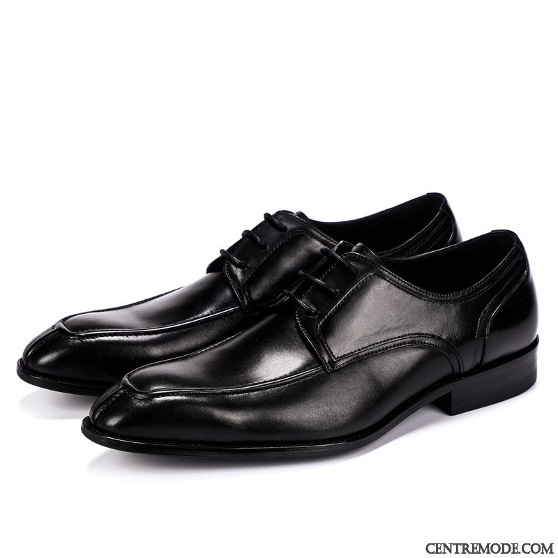 Derbies Homme Entreprise Costume Formel Mariée Décontractée Chaussures En Cuir Tendance Noir