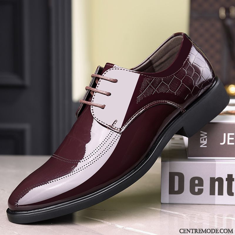 Derbies Homme Entreprise Costume Formel Printemps Respirant Décontractée Tous Les Assortis Noir