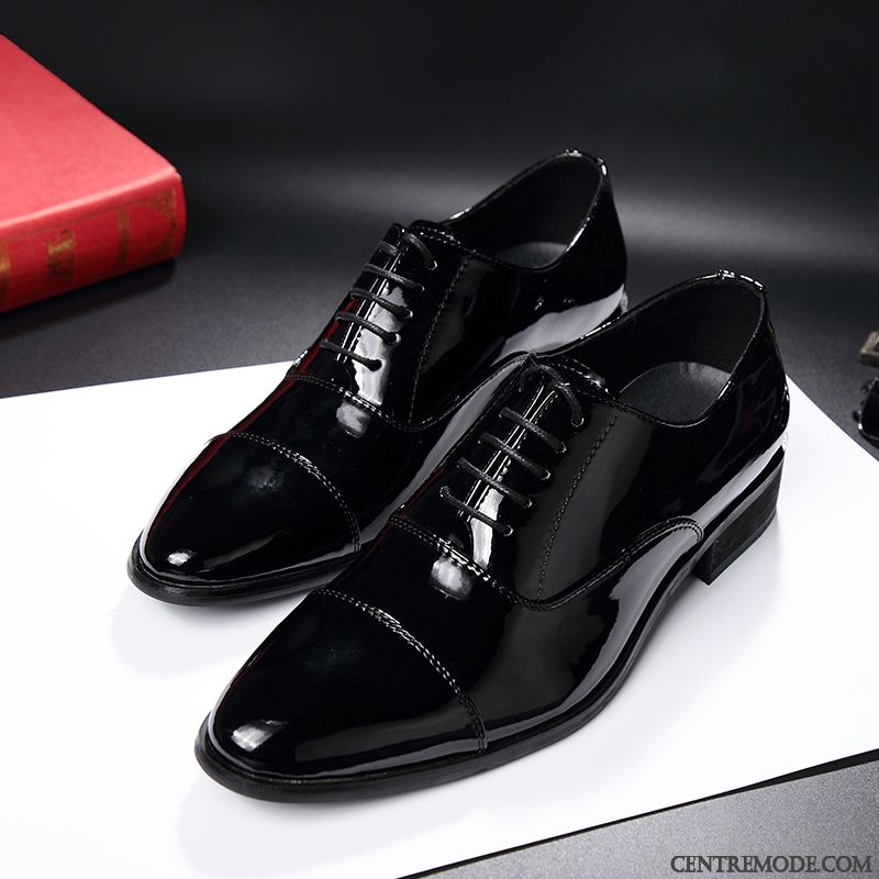 Derbies Homme Entreprise Cuir Véritable Angleterre Décontractée Costume Formel Laçage Brun