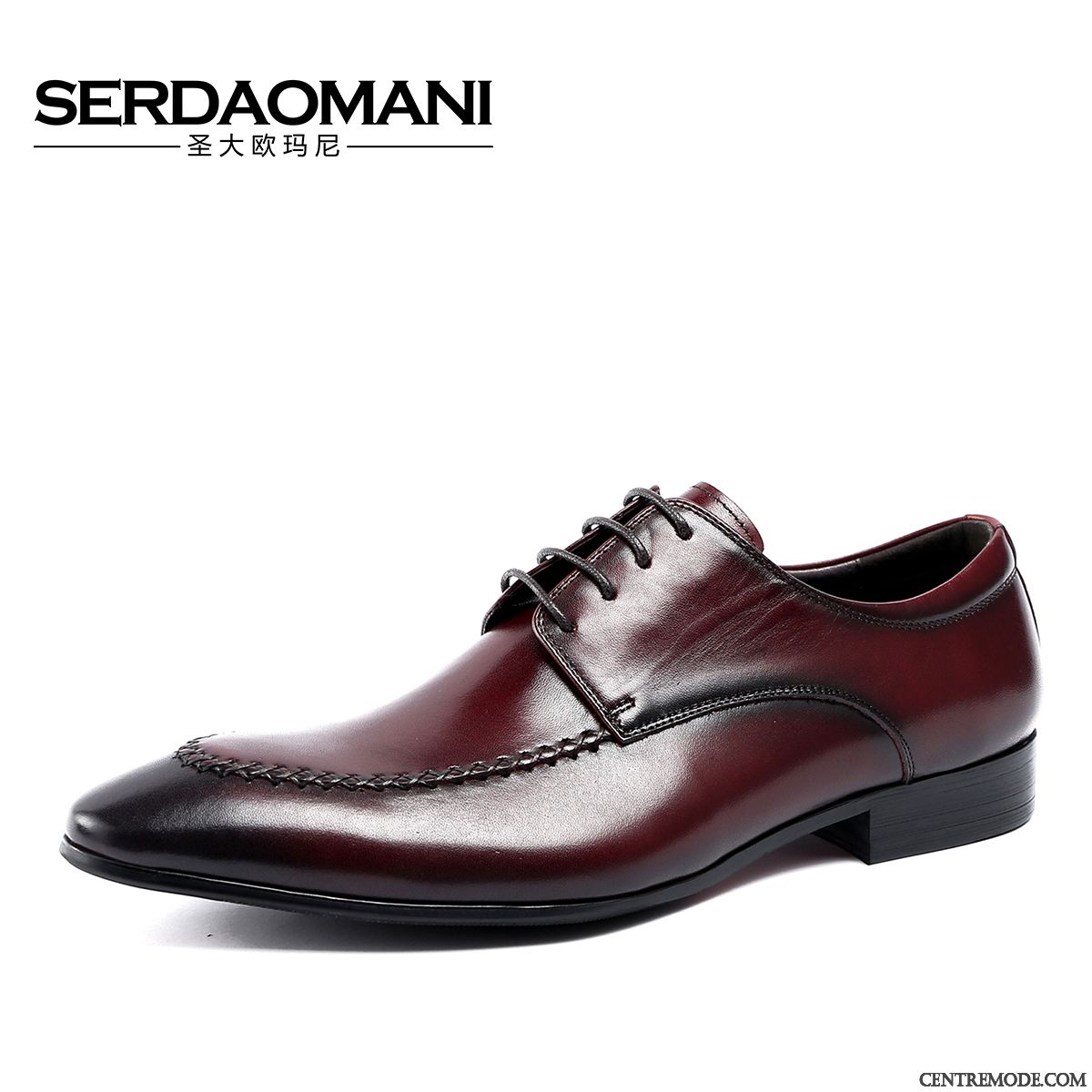 Derbies Homme Laçage Entreprise Printemps Angleterre Tendance Respirant Noir