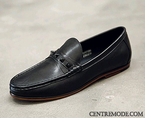Derbies Homme Élégant Chaussures En Cuir Cuir Véritable Mode Tendance Décontractée Brun