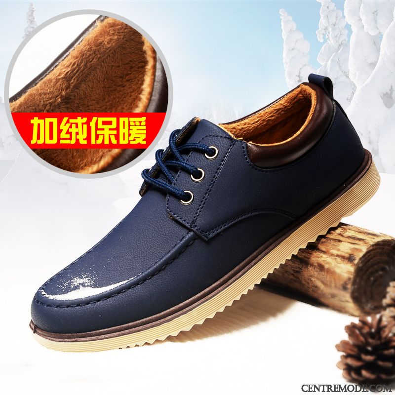 Derbies Noires Cuir Plates Bleu Cobalt Bleu Aigue-marine, Derbies Pour Homme