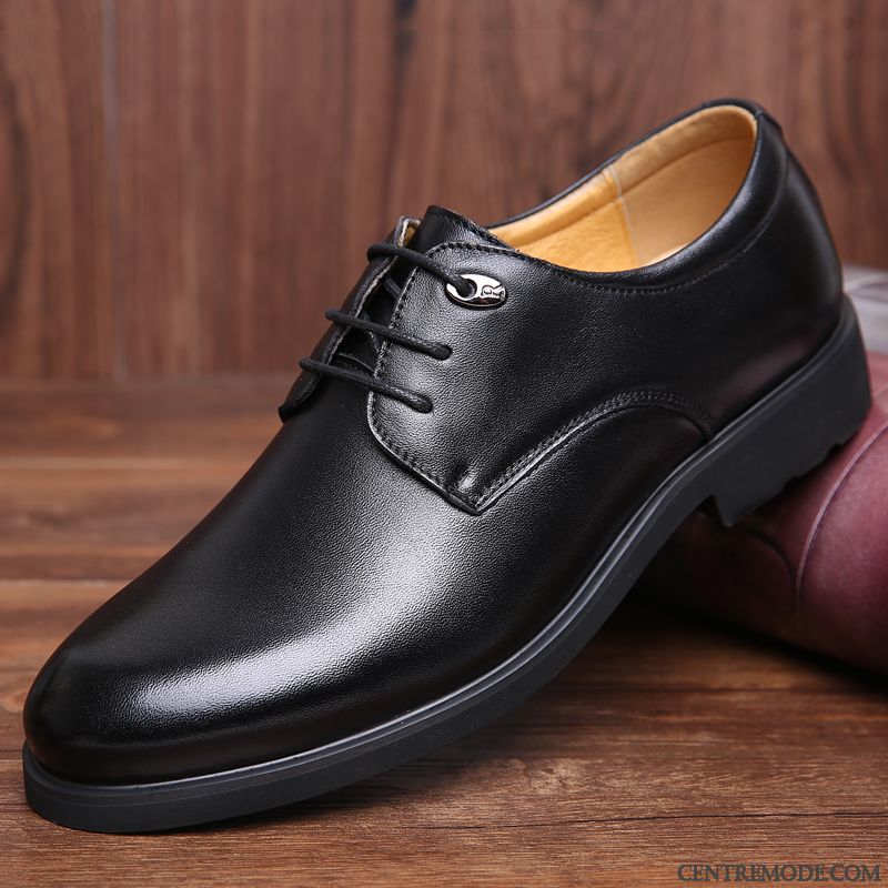 Derbies Noires Plates Cuir Pas Cher, Boutique De Chaussure En Ligne Pérou Bleu Royal