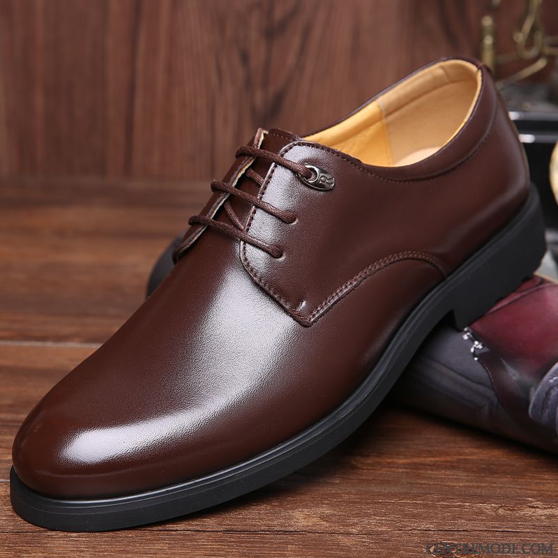 Derbies Noires Plates Cuir Pas Cher, Boutique De Chaussure En Ligne Pérou Bleu Royal