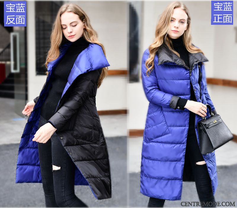 Doudoune Courte Matelassée Pas Cher Soldes, Doudoune Femme Noir Fourrure Tout Blanc Bleu Ciel