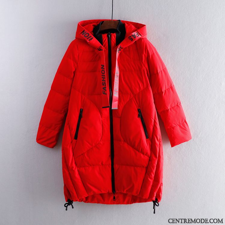 Doudoune Femme Marque Longue Sweat À Capuche Hiver Pure