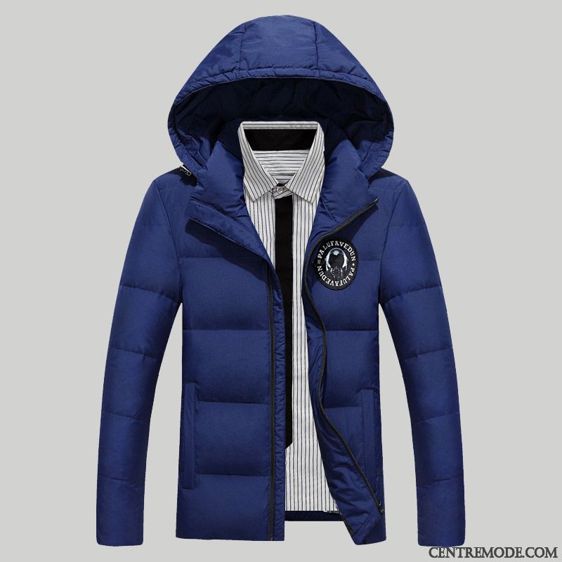 Doudoune Mode Homme Pas Cher Bordeaux Bleu Cobalt, Doudoune Blanche Homme