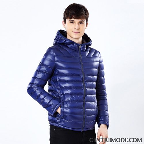 Doudoune Tendance Homme Soldes, Doudoune Tendance Pas Cher Peachpuff Bleu Cobalt