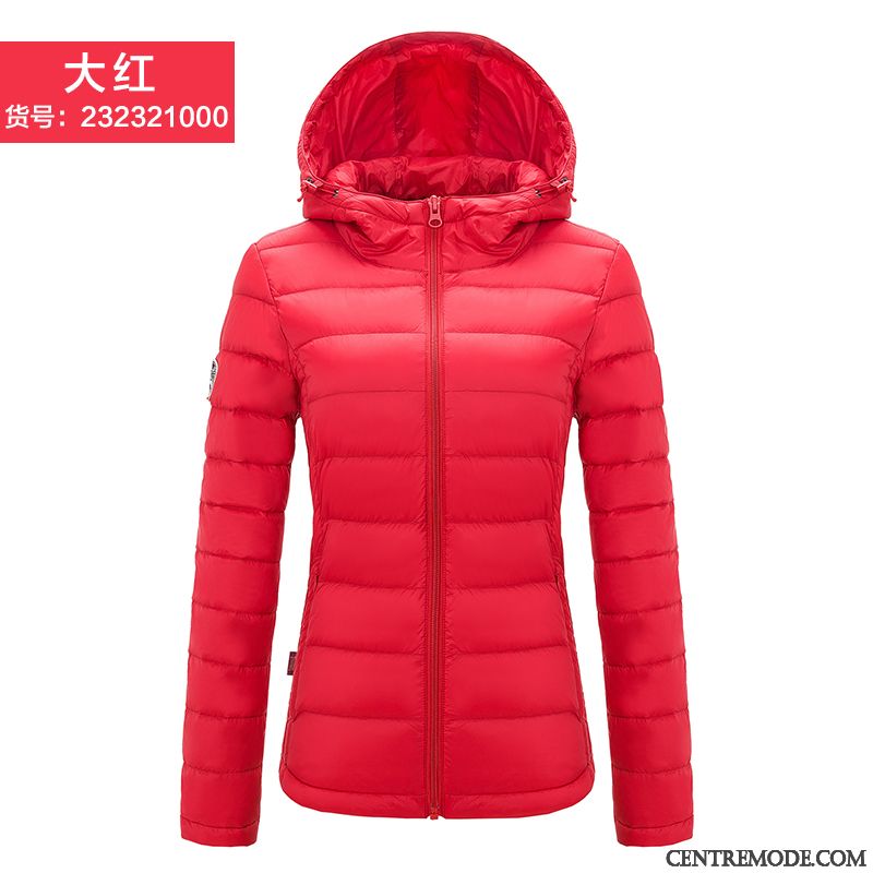 Doudoune Tres Chaude Femme Rouge Seagreen, Doudoune Femme Blanche Fourrure