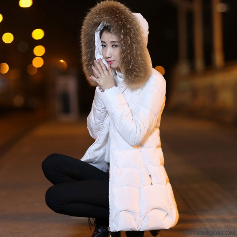 Doudoune À Capuche Femme, Les Plus Belles Doudounes Femmes Crème Cyan