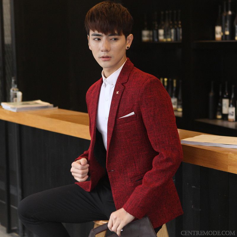 Ensemble Costume Homme Pas Cher, Costume En Lin Homme Rose Choquant Or