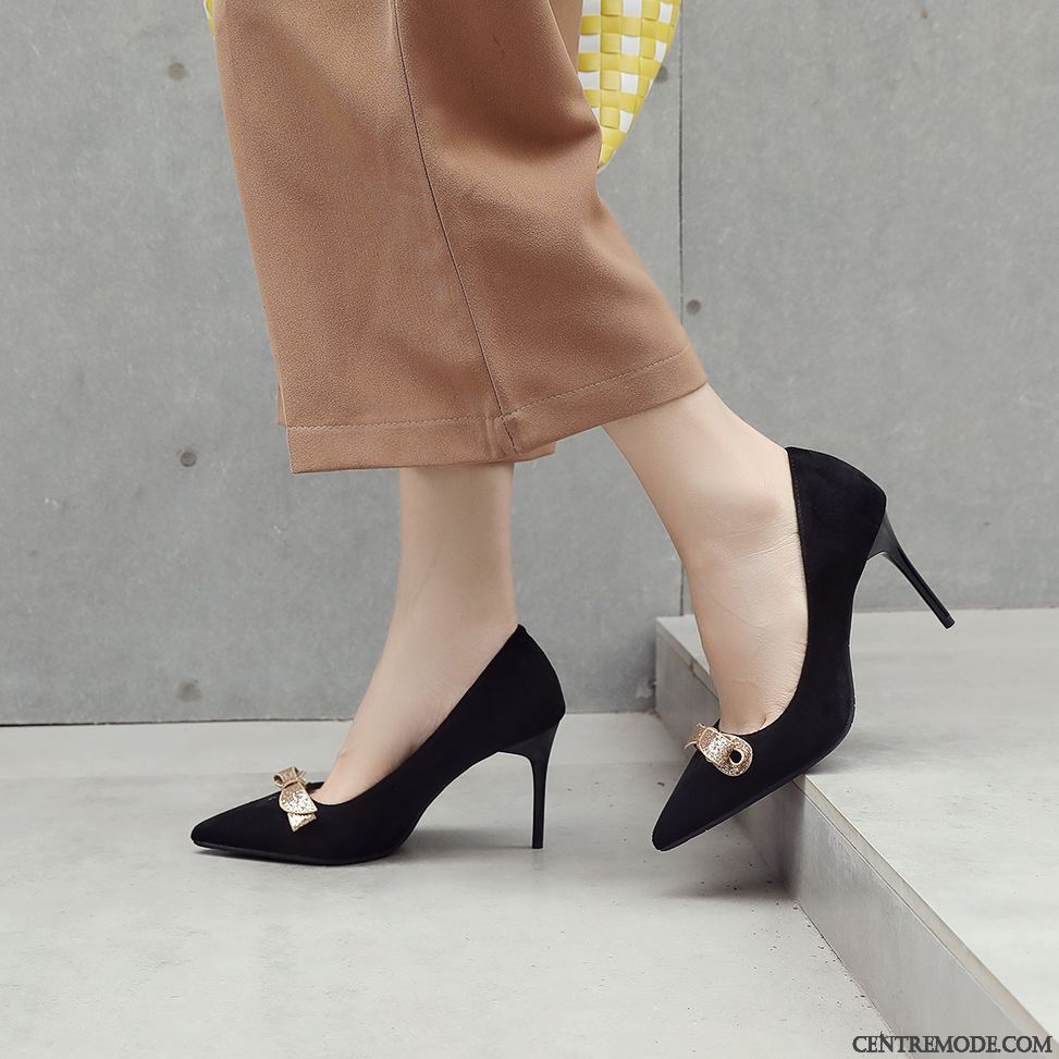 Escarpins Femme Escarpin Noir, Escarpins A Talon Escarpin Chocolat Gris Charbon