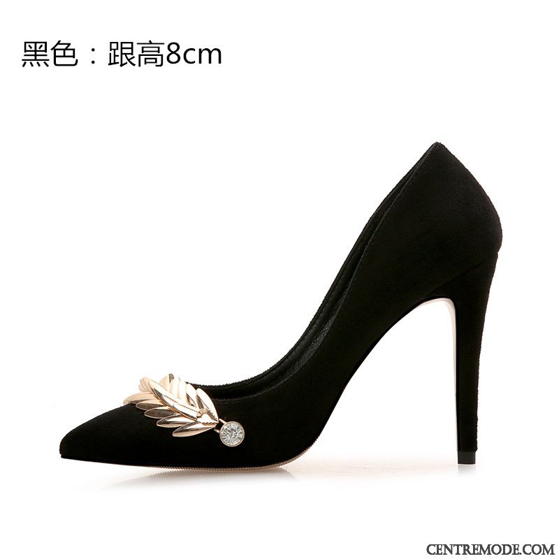 Escarpins Femme Grande Taille Derbies Pointe Pointue Talons Hauts Rose Clair