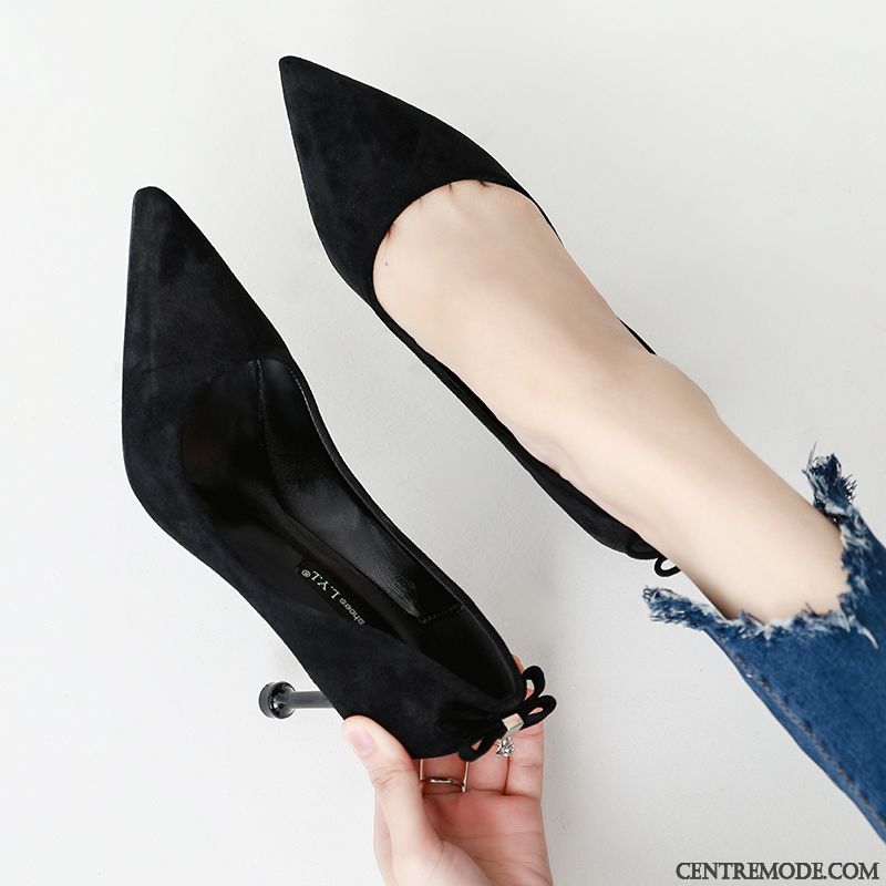 Escarpins Femme Mesh Minces Pointe Pointue Frais Fille Derbies Bleu Rouge