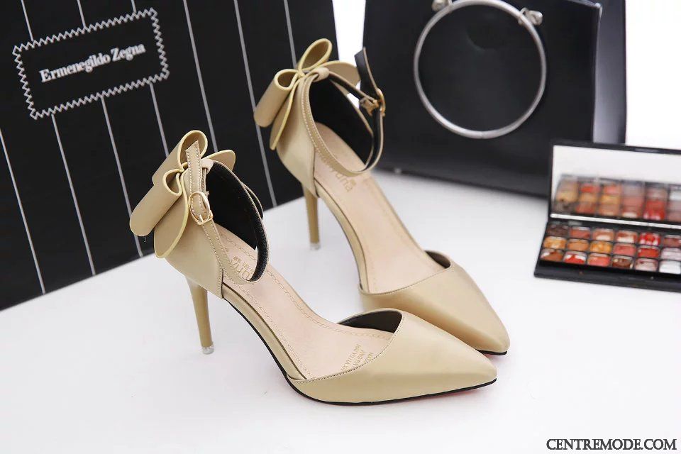 Escarpins Mode Femme, Escarpins Vernis Femme Jaune Vert Gris Fumé