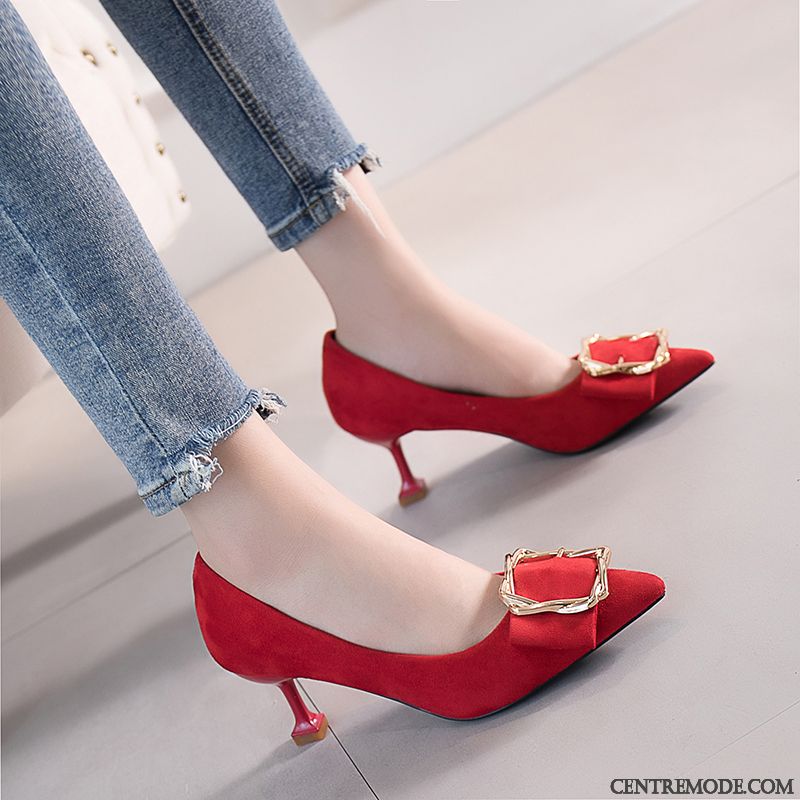 Escarpins Soldes Femme Bordeaux Ambre, Escarpins Femme Talon 3 Cm En Vente
