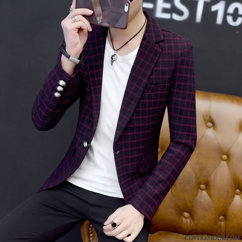 Fashion Costume Homme Blanc Neigeux Pensée, Blazer De Mariage Pour Homme