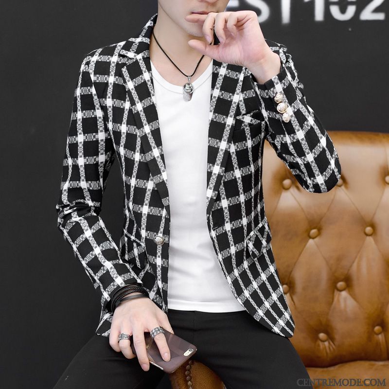 Fashion Costume Homme Blanc Neigeux Pensée, Blazer De Mariage Pour Homme