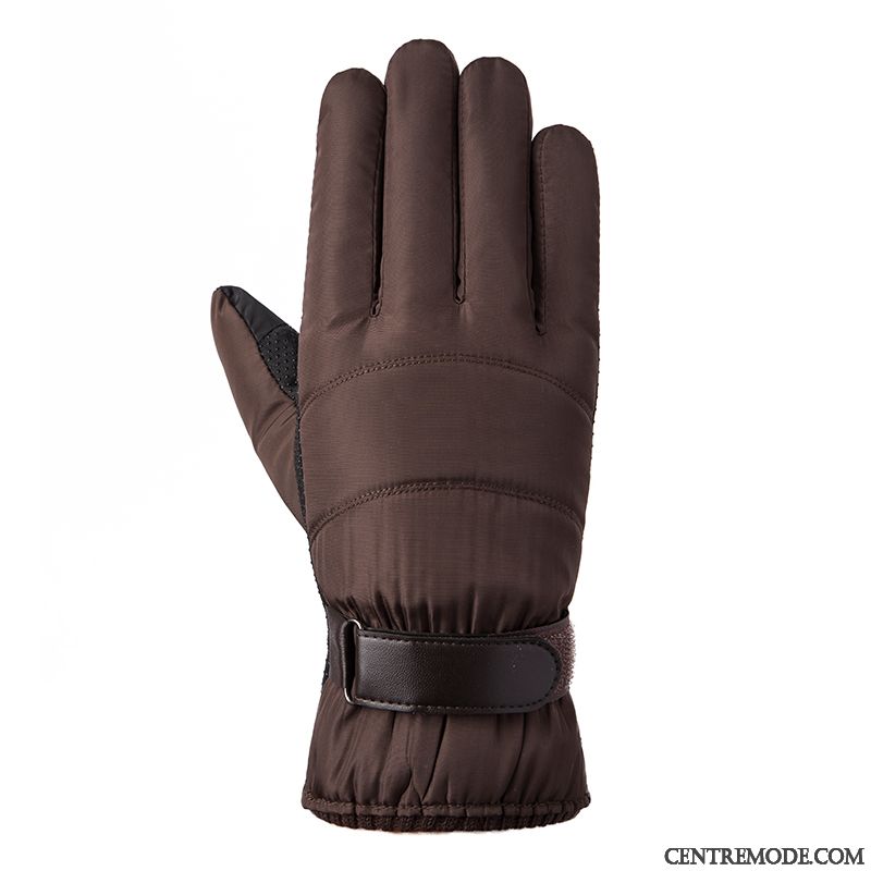 Gant Homme Du Froid Moto Coton Hiver Balade Plus Épais Noir