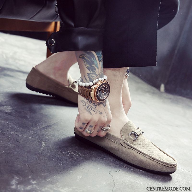 Hommes En Derbies Pas Cher, Bottines Beiges Homme Marron Blé