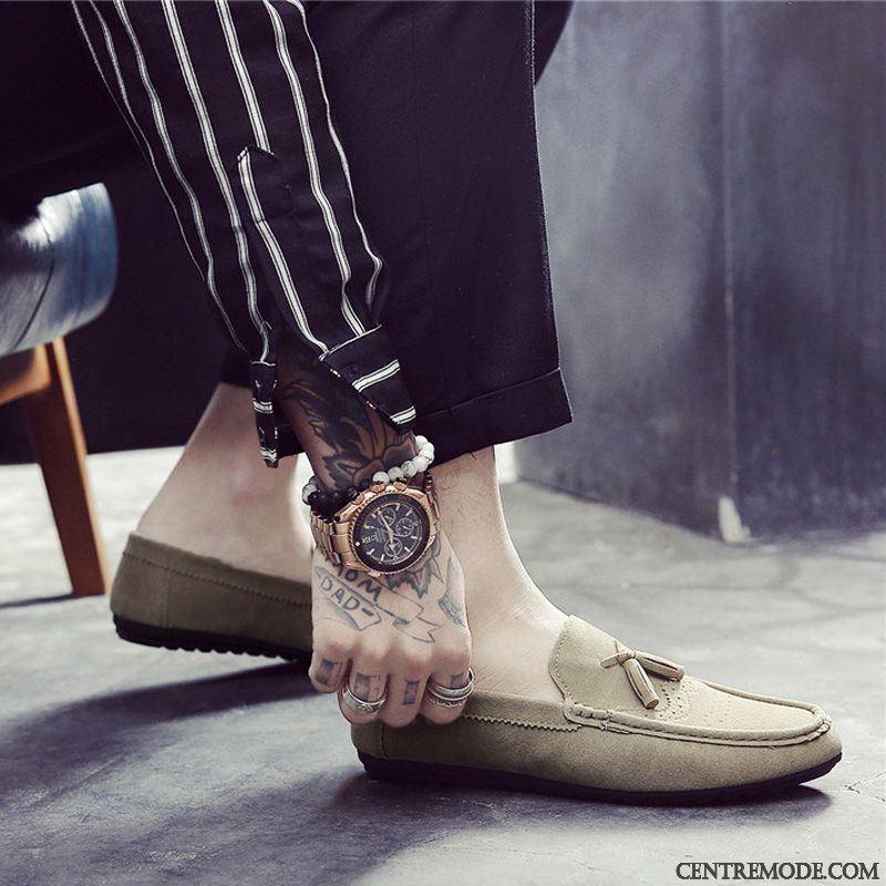 Hommes En Derbies Pas Cher, Bottines Beiges Homme Marron Blé