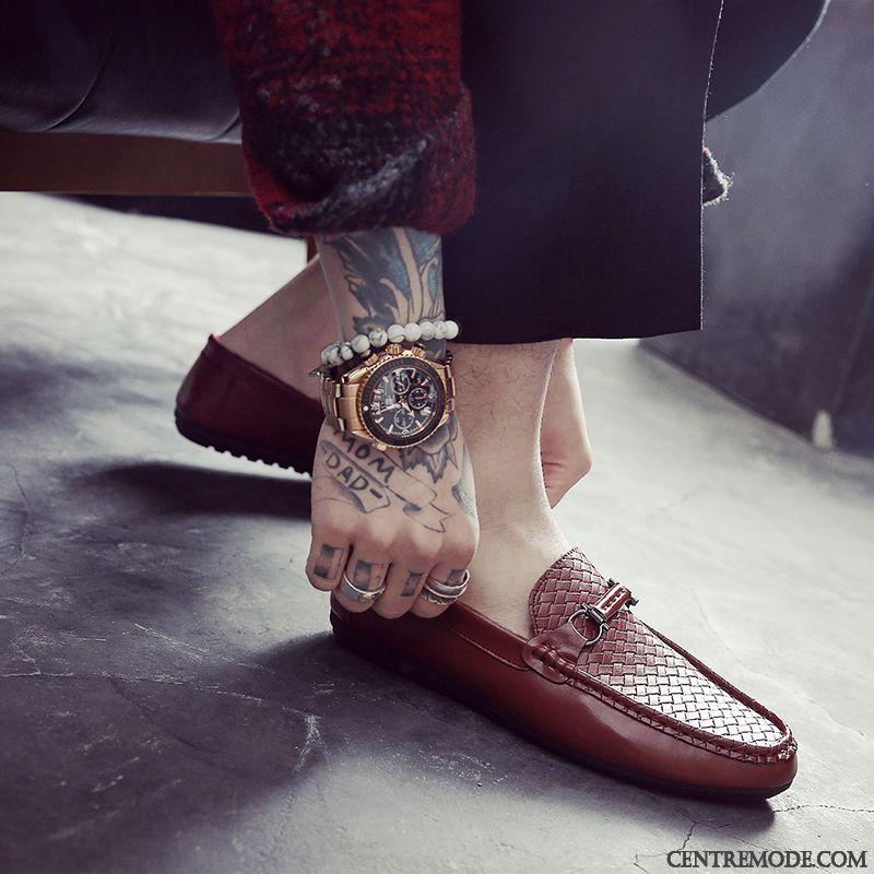 Hommes En Derbies Pas Cher, Bottines Beiges Homme Marron Blé