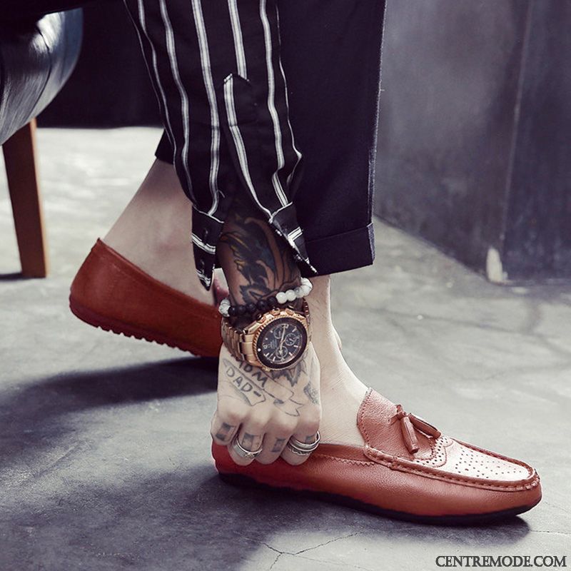 Hommes En Derbies Pas Cher, Bottines Beiges Homme Marron Blé