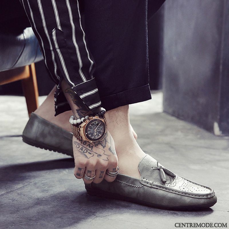 Hommes En Derbies Pas Cher, Bottines Beiges Homme Marron Blé
