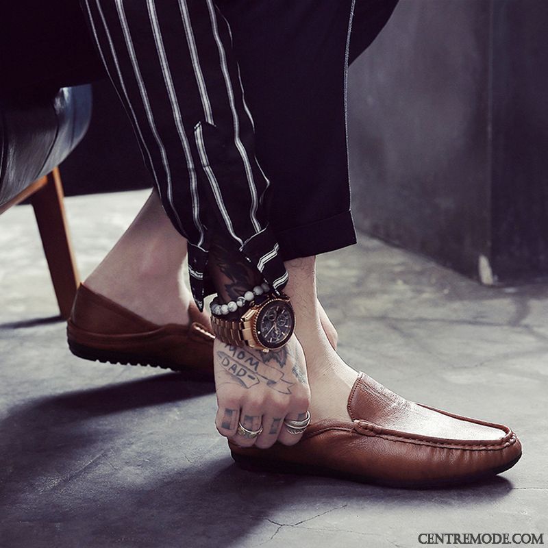 Hommes En Derbies Pas Cher, Bottines Beiges Homme Marron Blé