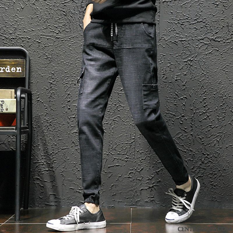 Jean Classique Homme Gris Ardoise Rouge, Pantalon Jean Pas Cher