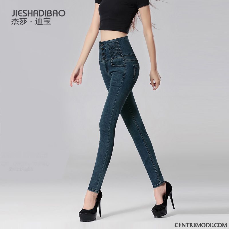 Jean Slim Taille Basse Femme Pas Cher, Jupes Jeans Pas Cher Mauve Blanc