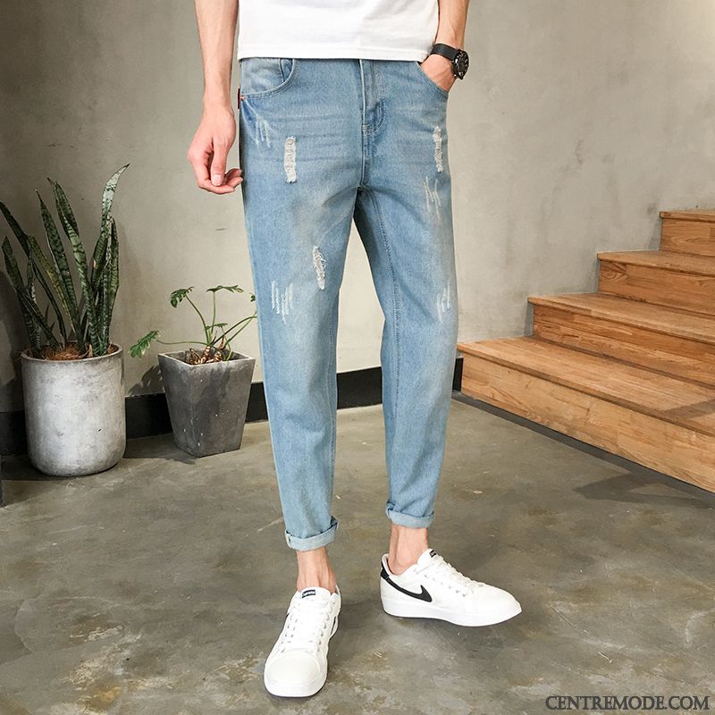 Jeans Discount Homme Soldes, Pantalon Homme Jean Marine Olive Verte