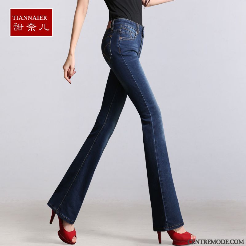 Jeans Femme Slim Taille Haute Ambre Argent, Pantalon Taille Haute Femme Slim En Vente