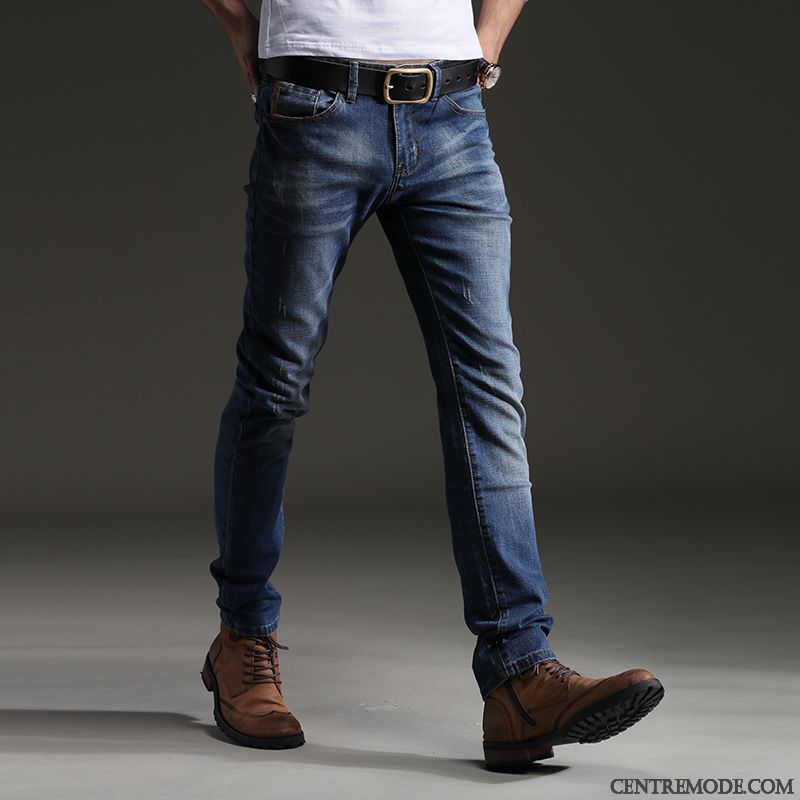 Jeans Homme Slim Fit, Jean Homme Gris Clair Vert Émeraude Bleu Turquoise