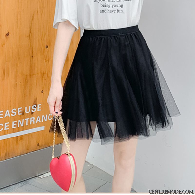 Jupes Femme Fil A Lettre Printemps Tendance Mode Jupe Courtes Pure Gris