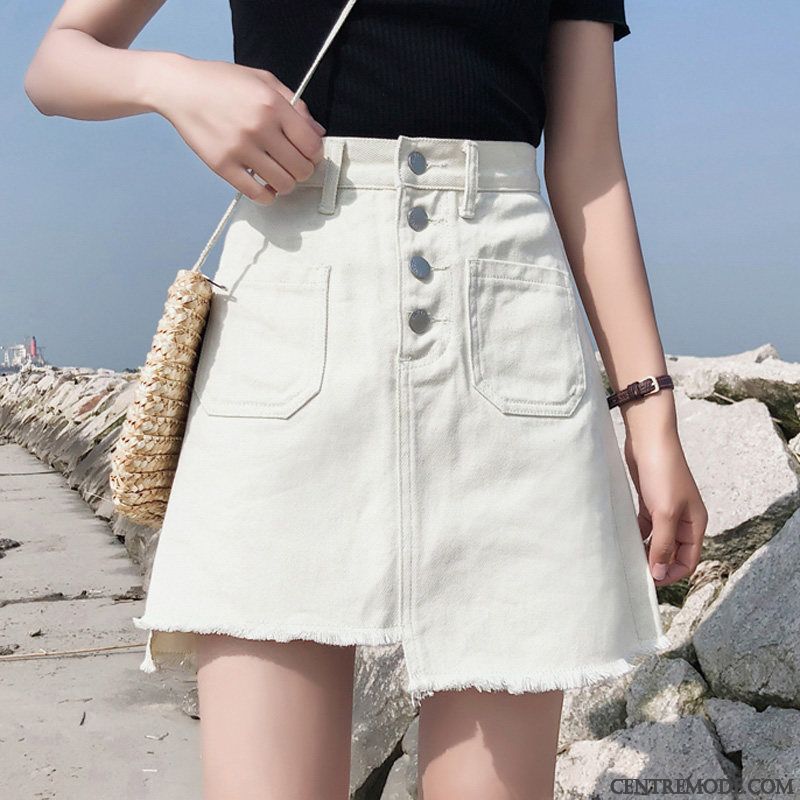 Jupes Femme Guêtres Leggings Printemps Gros Jupe Courtes A Lettre Blanc