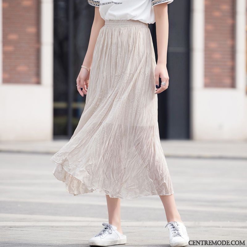 Jupes Femme Longue La Mode Ultra Été Fil Noir