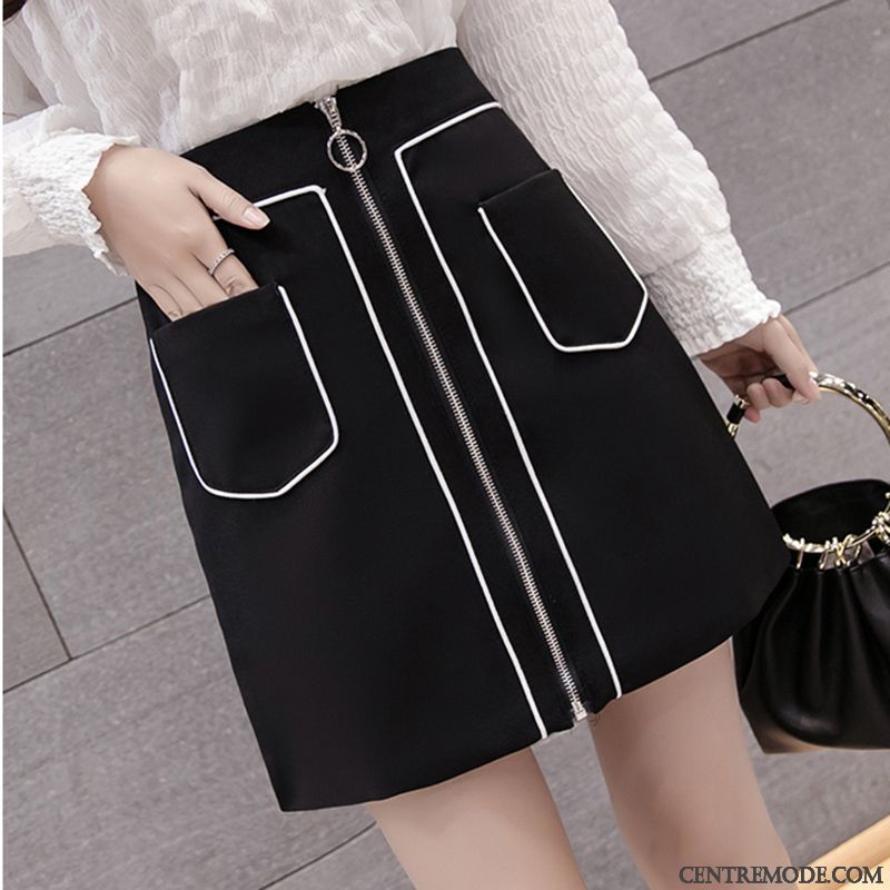 Jupes Femme Printemps Été Jupe Courtes Étudiant Blanc