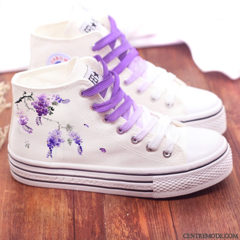 Les Bottes De Skate, Skate Chaussures Femme Violet Kaki