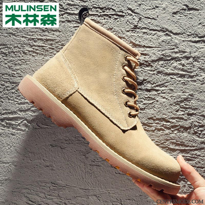 Les Bottes Pour Hommes Neige Rose Saumon, Bottes Pour Homme En Solde