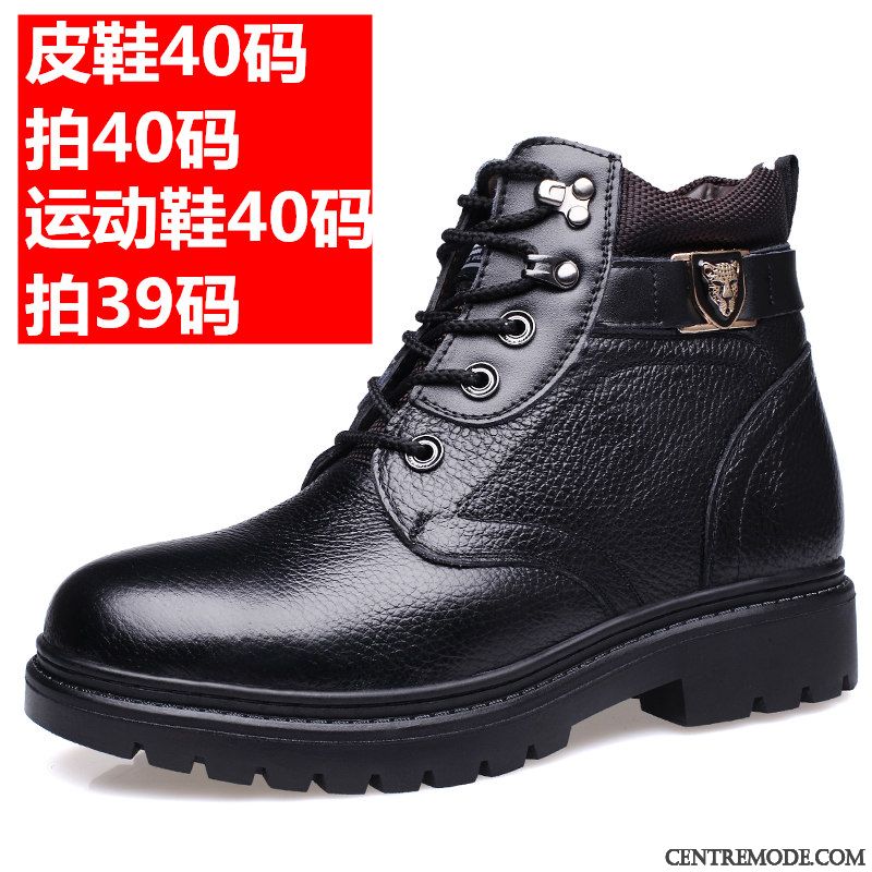 Les Bottes Pour Hommes Noir Bleu Ciel, Bottes Montantes Homme Pas Cher