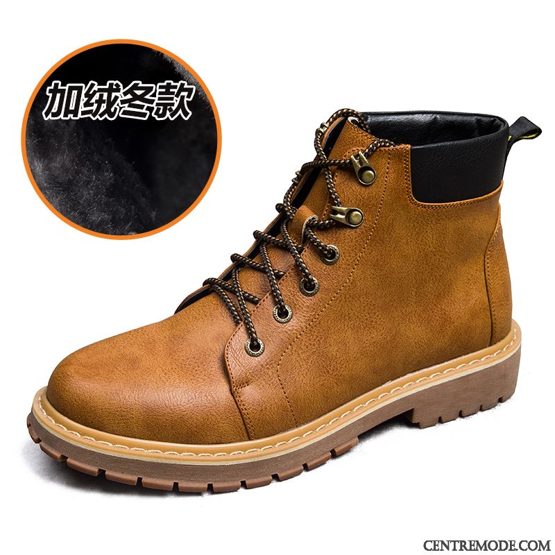 Les Chaussures Pour Homme Or Jaune, Bottes Marron Homme