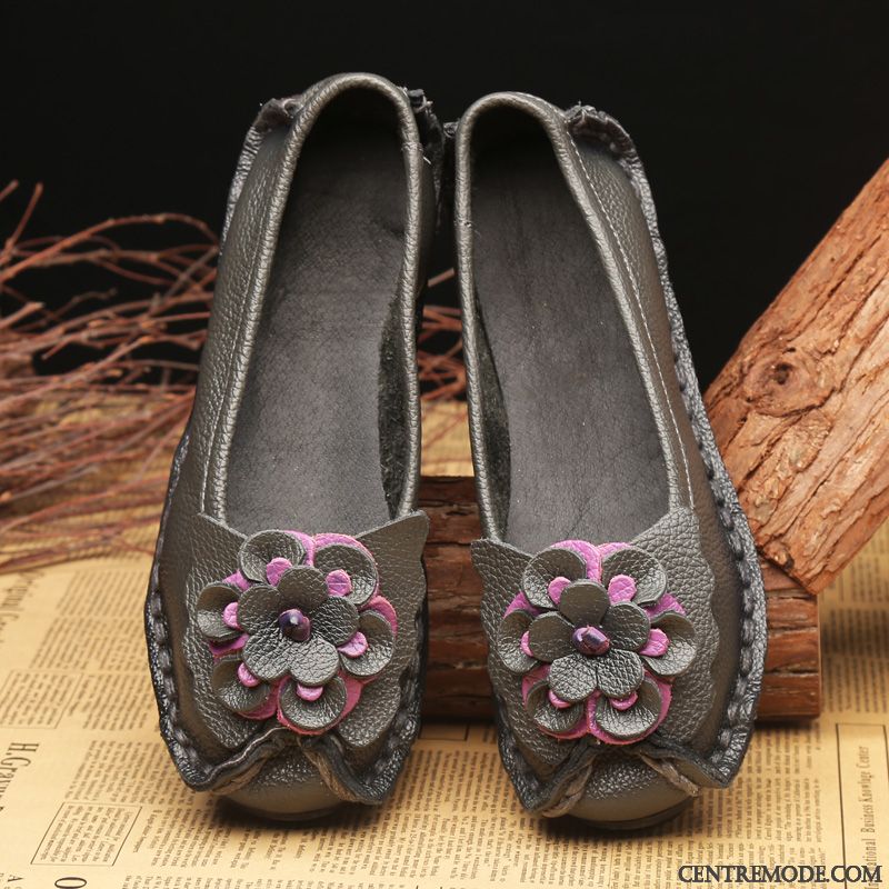 Les Mocassins Femme, Mocassin Ballerine Femme Rose Saumon Jaune Vert