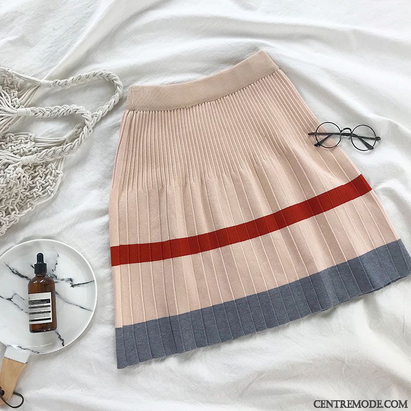 Longue Jupe Blanche, Jupe En Cuir Évasée Bébé Rose Blanc Neigeux
