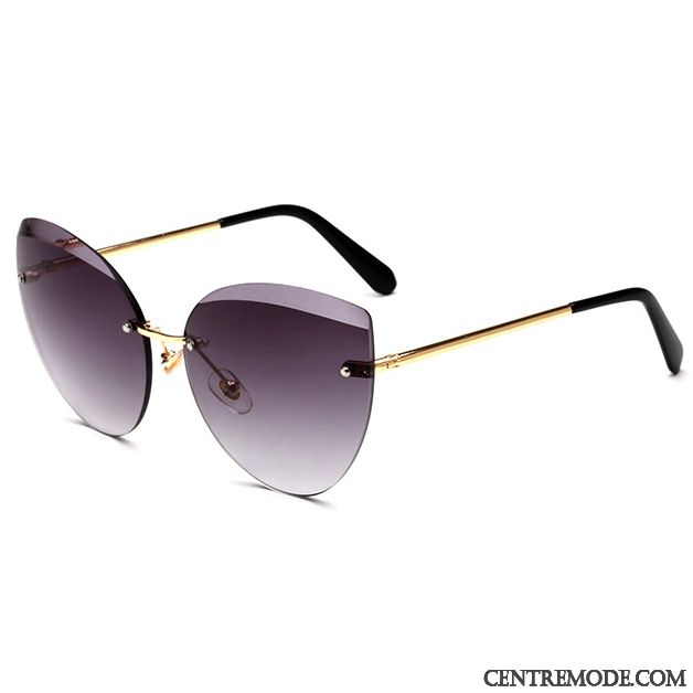 Lunettes De Soleil Femme Le Nouveau Transparent Mode Mince Modèles Féminins Élégant Rose Or